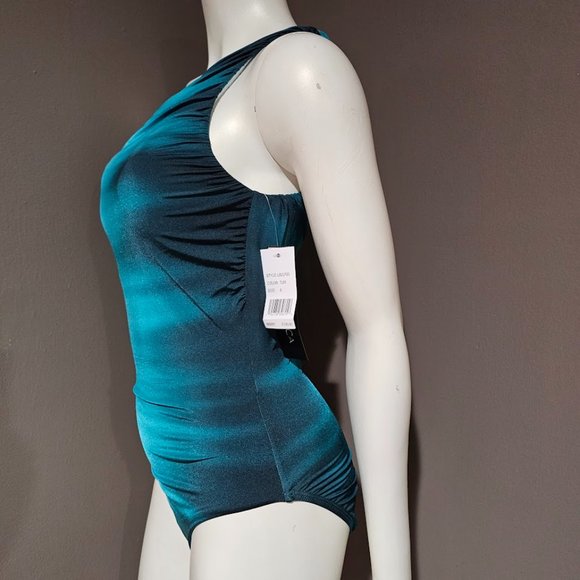 La Blanca Ocean Oasis One Shoulder One Piece Swimsuit - Picture 3 of 11